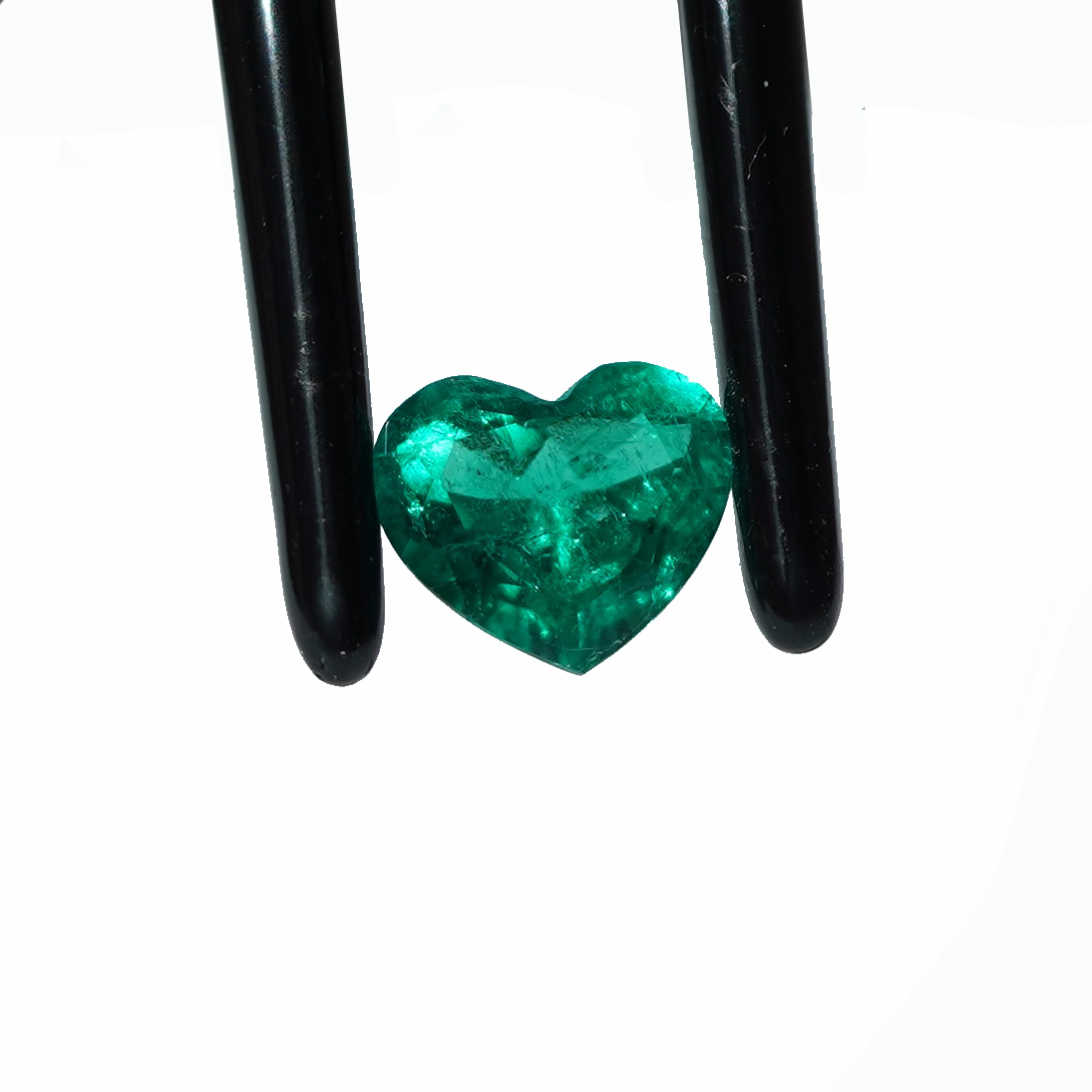 1,38 ct Muzo Corazón Cortado