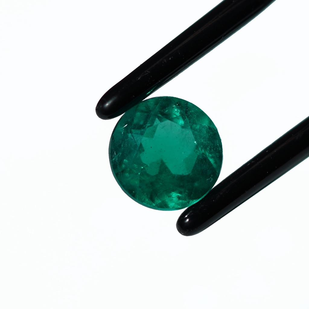 Muzo de corte redondo, 2,95 ct