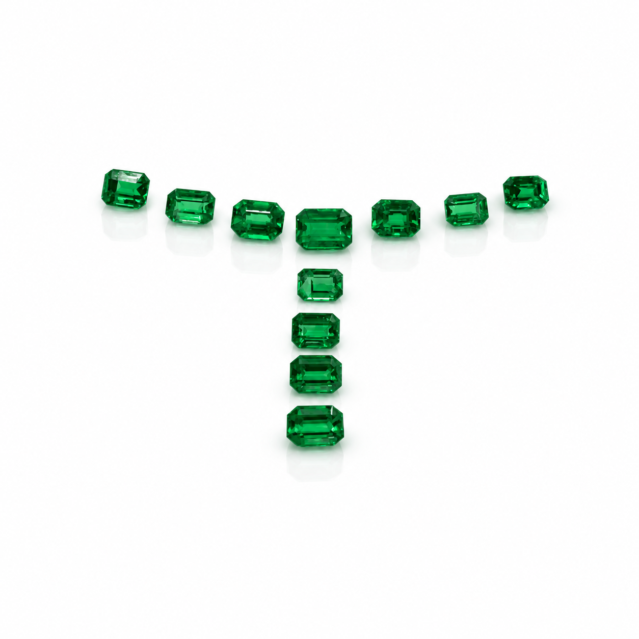 Chivor 10 esmeraldas de 4,8 ct
