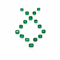 Chivor, 16 esmeraldas, 11,5 ct