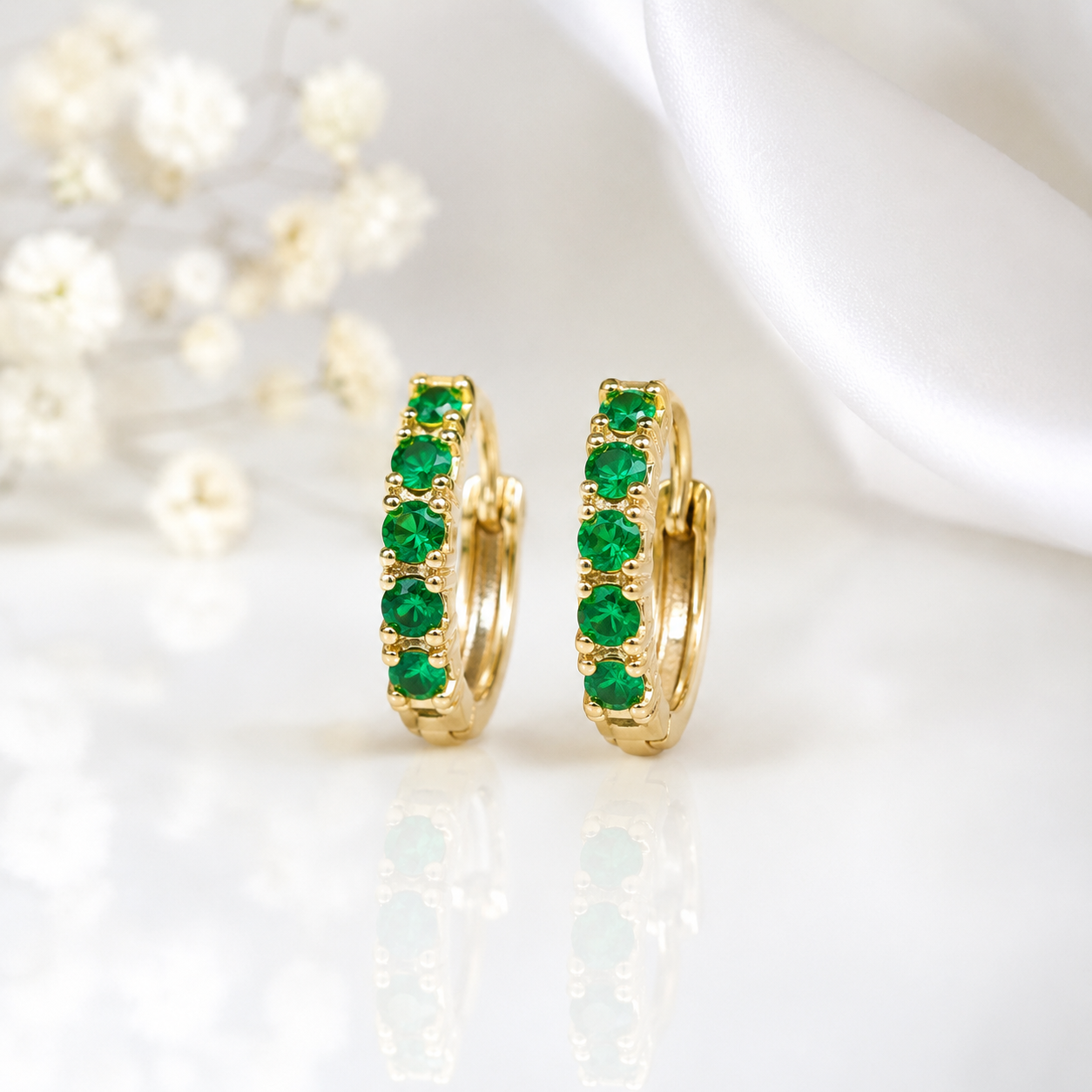 Pendientes Aura Verde