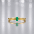 Anillo Gota Esmeralda