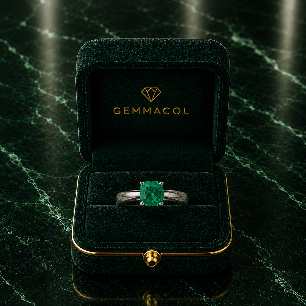 Anillo Trono Verde Imperial