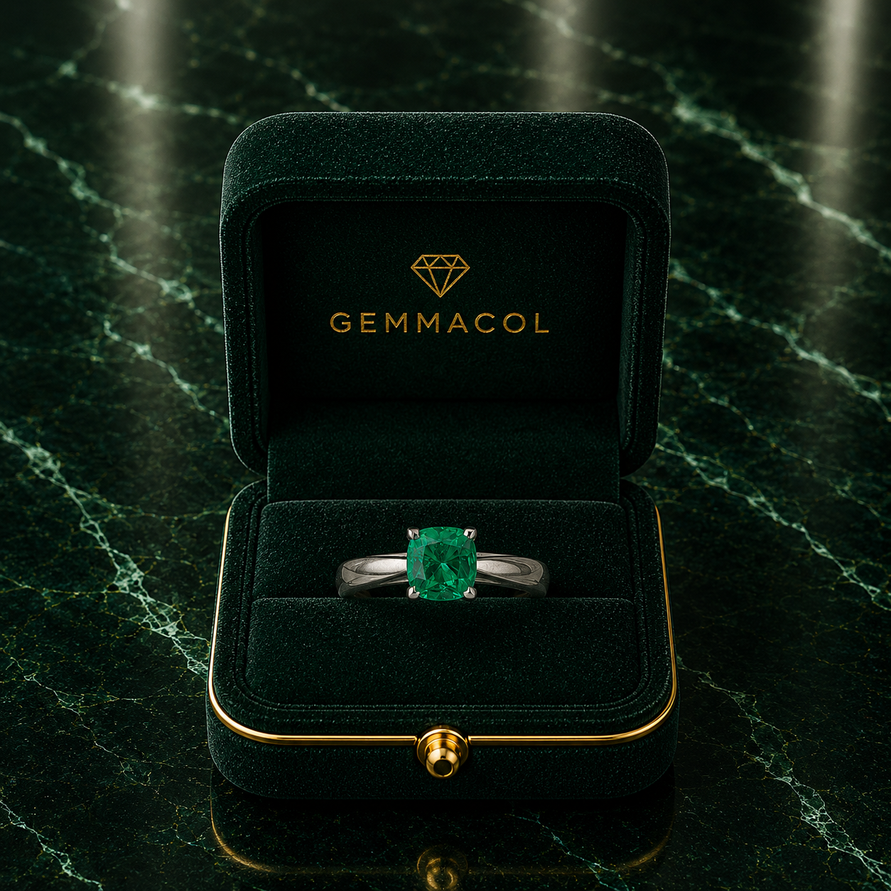 Anillo Trono Verde Imperial
