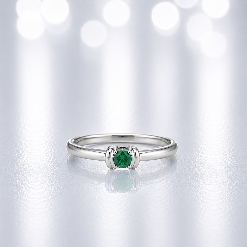 Anillo Abrazo Esmeralda del Destino