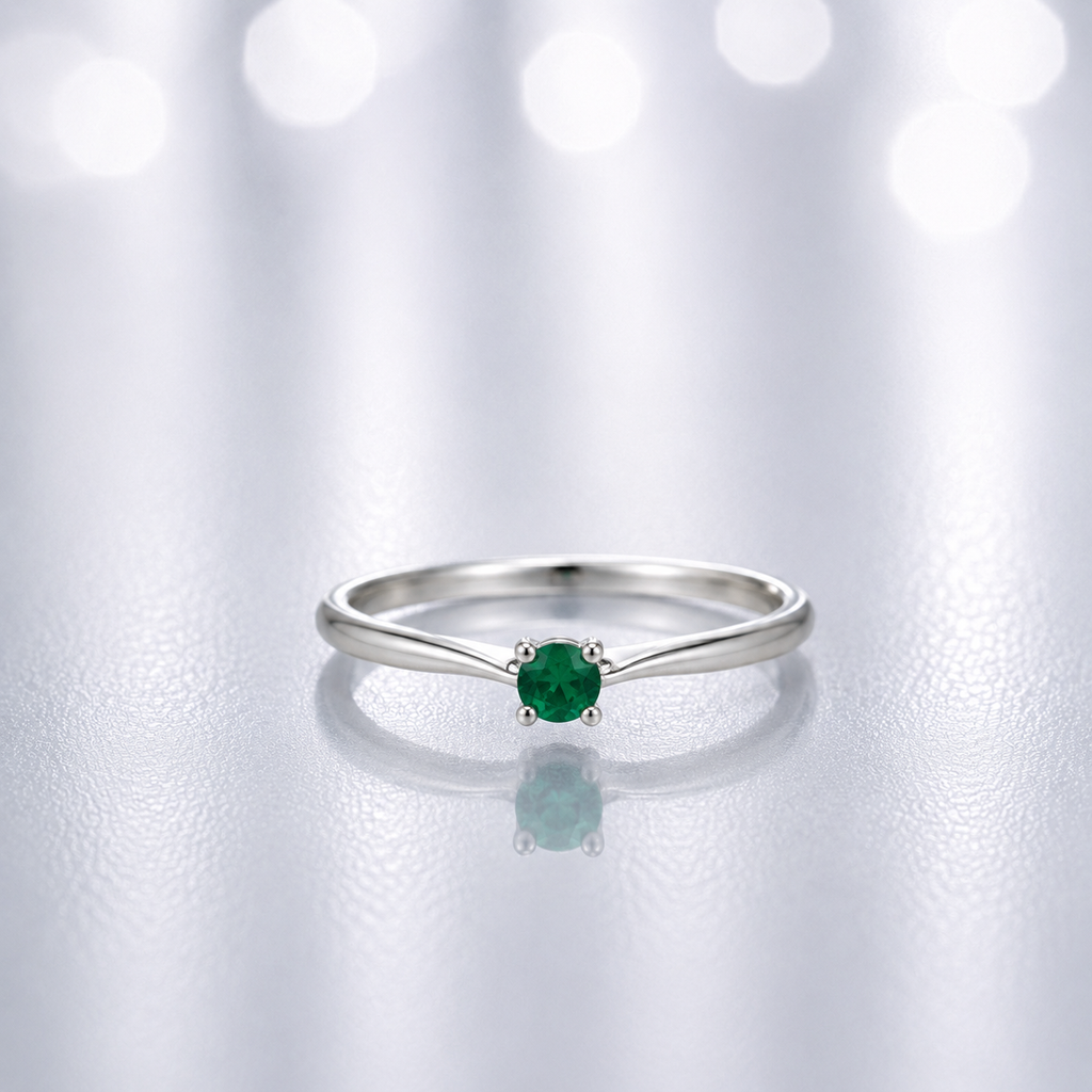 Anillo Esencia Verde Minimal