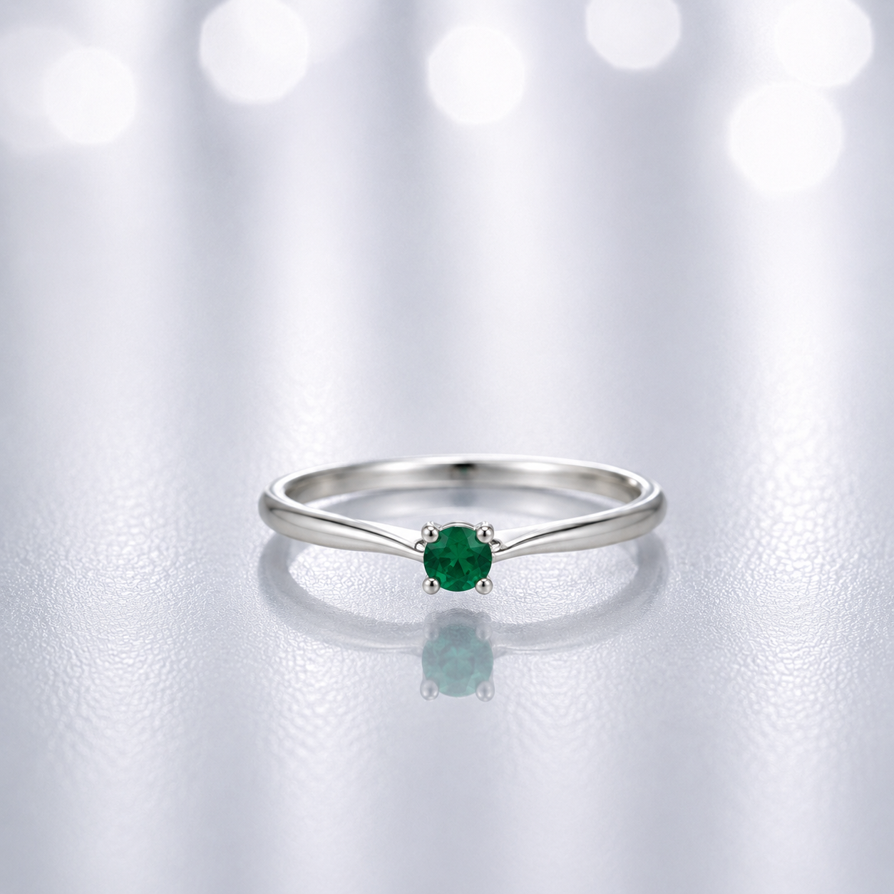 Anillo Esencia Verde Minimal