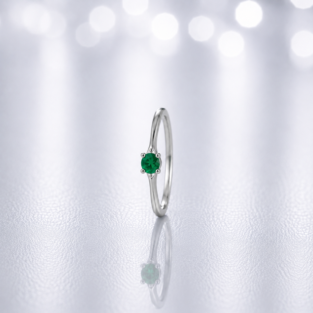 Anillo Esencia Verde Minimal