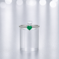 Anillo Corazón de Luz Esmeralda