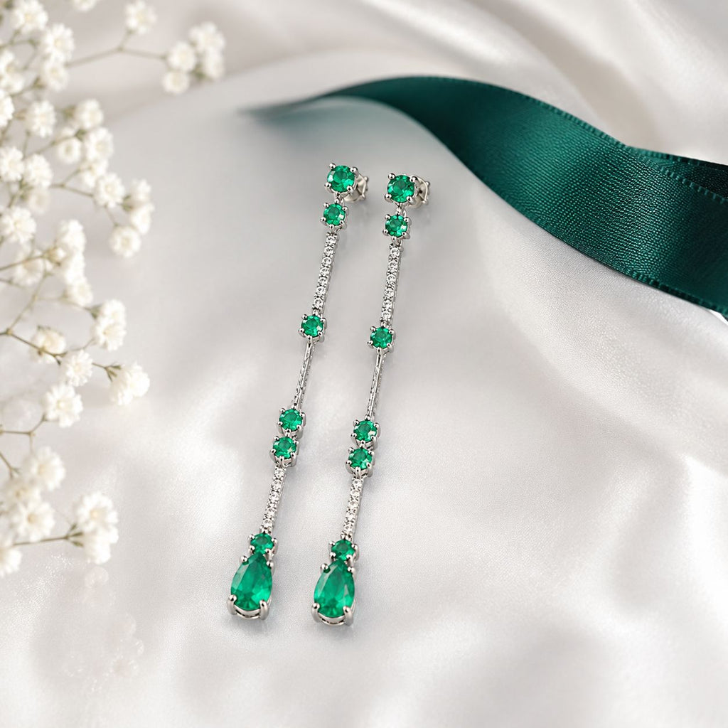 Pendientes Monaco Emerald