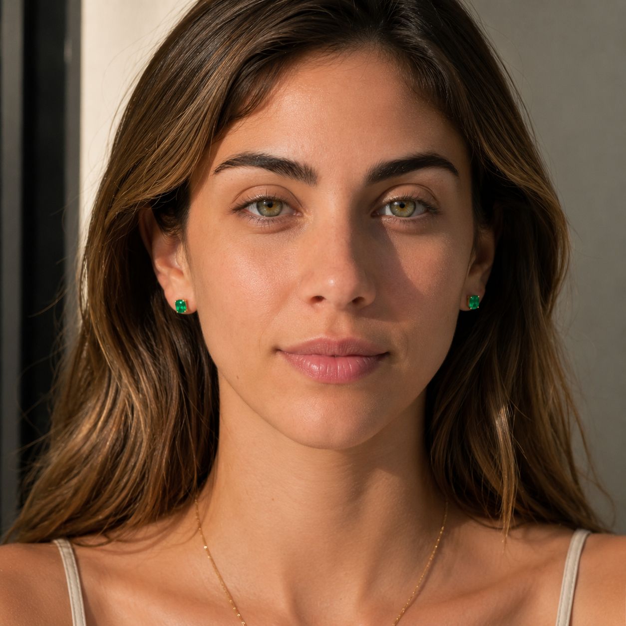 Pendientes Emerald Lumière